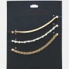 3-piece Chain Anklet Set