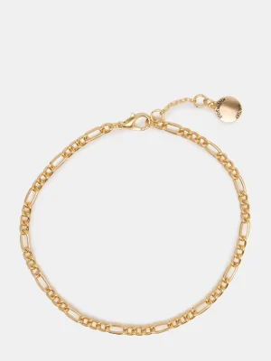 Figaro Chain Anklet Gold