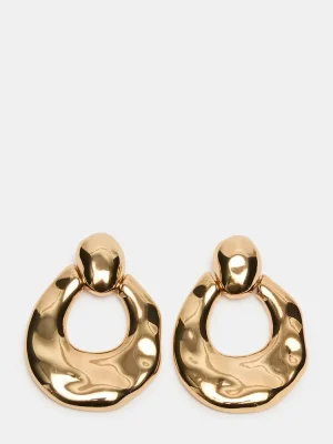 Door Knocker Earrings Gold