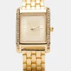 Women's Square Stainless Steel Watch Gold