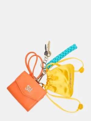 Travel Bag Charm Orange Multi