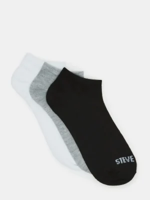 Basic Low Cut Socks Black/white