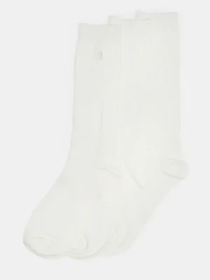 Casual High Crew Socks Ivory