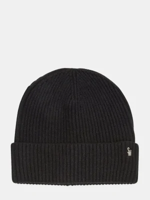 Classic Ribbed Knit Beanie Black