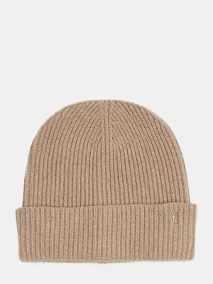 Classic Ribbed Knit Beanie Camel
