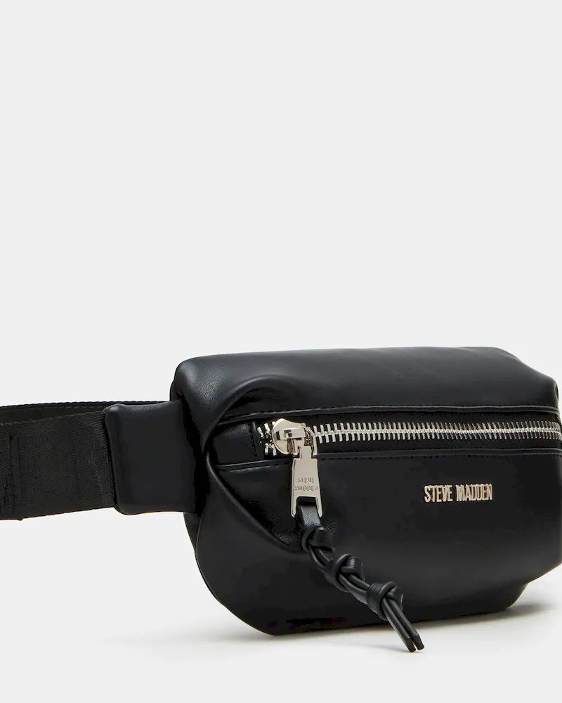 Pleated Baguette Belt Bag Black - Image 3