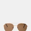 Aydin Sunglasses Brown Gold