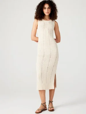 Amirah Sweater Dress Beige