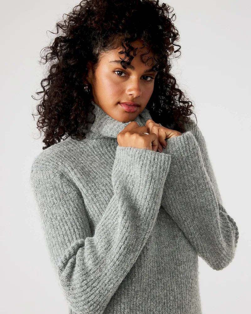 Abbie Sweater Dress Grey - Image 4