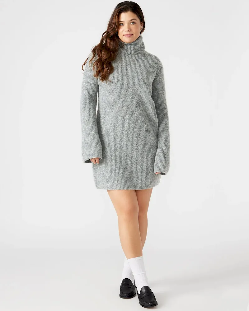 Abbie Sweater Dress Grey
