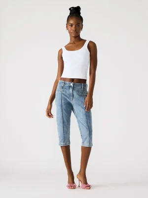 Skinny Delray Denim Capri Pant