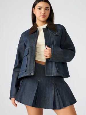 Justina Barn Jacket Deep Indigo