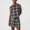 Alessa Top Brown Plaid