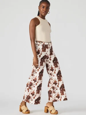 Harli Jean Brown Cow Print