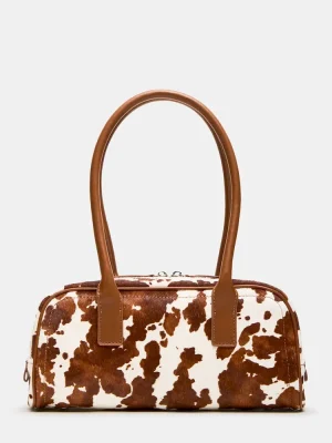 Anise Bag Brown Cow Print