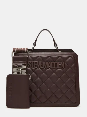 Evelyn Bag Chocolate Quilted