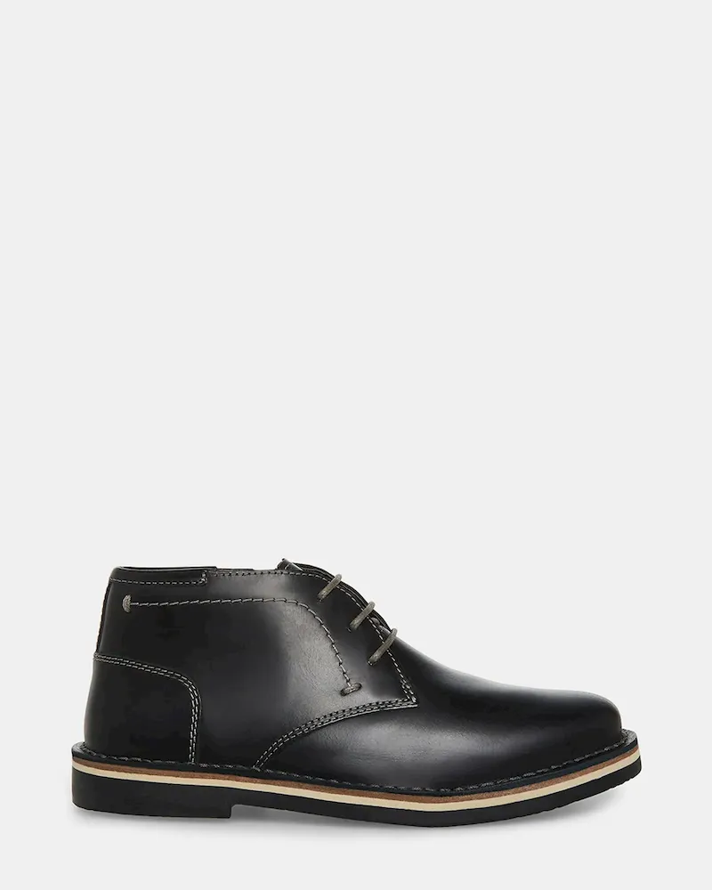 Kids' Harkeen Black Leather
