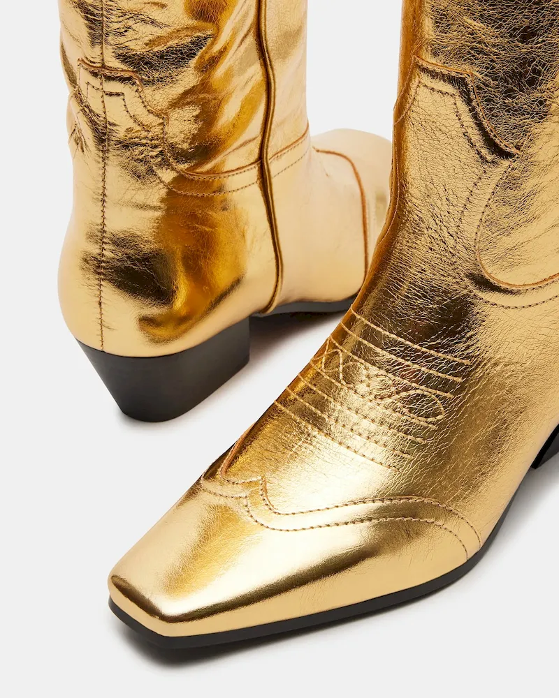 Dollie Gold Leather - Image 3