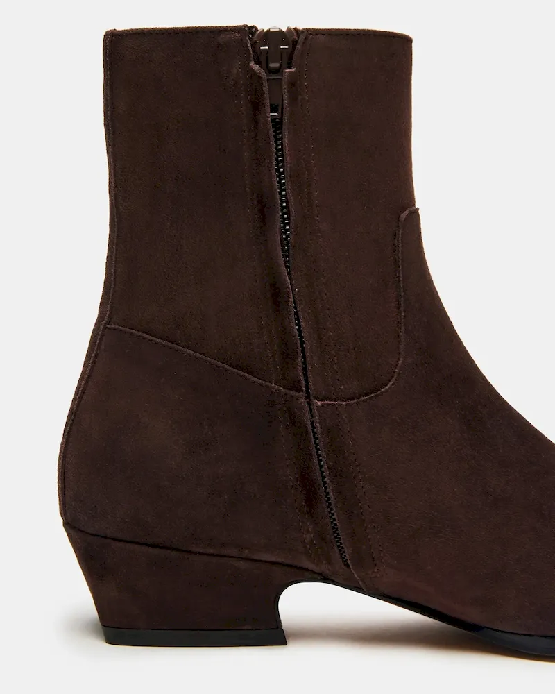 Dusty Chocolate Brown Suede - Image 4