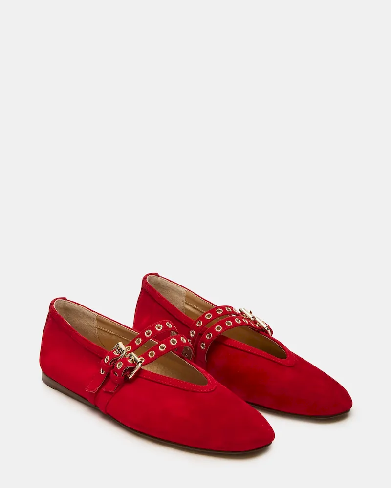 Lydia Red Suede - Image 2