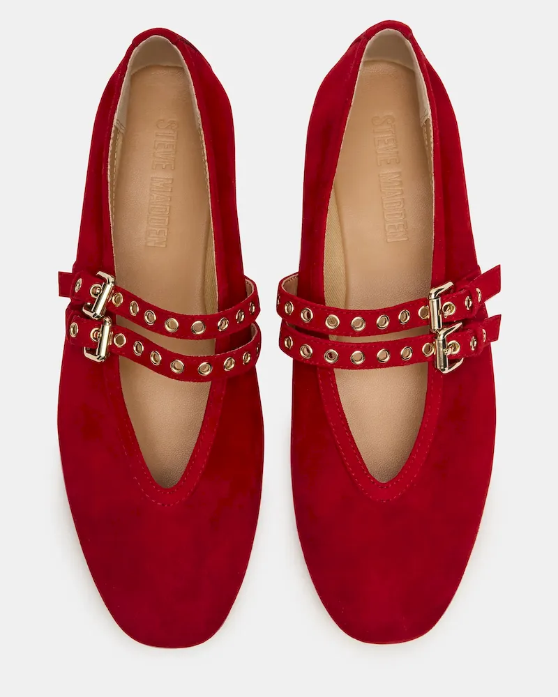 Lydia Red Suede - Image 4