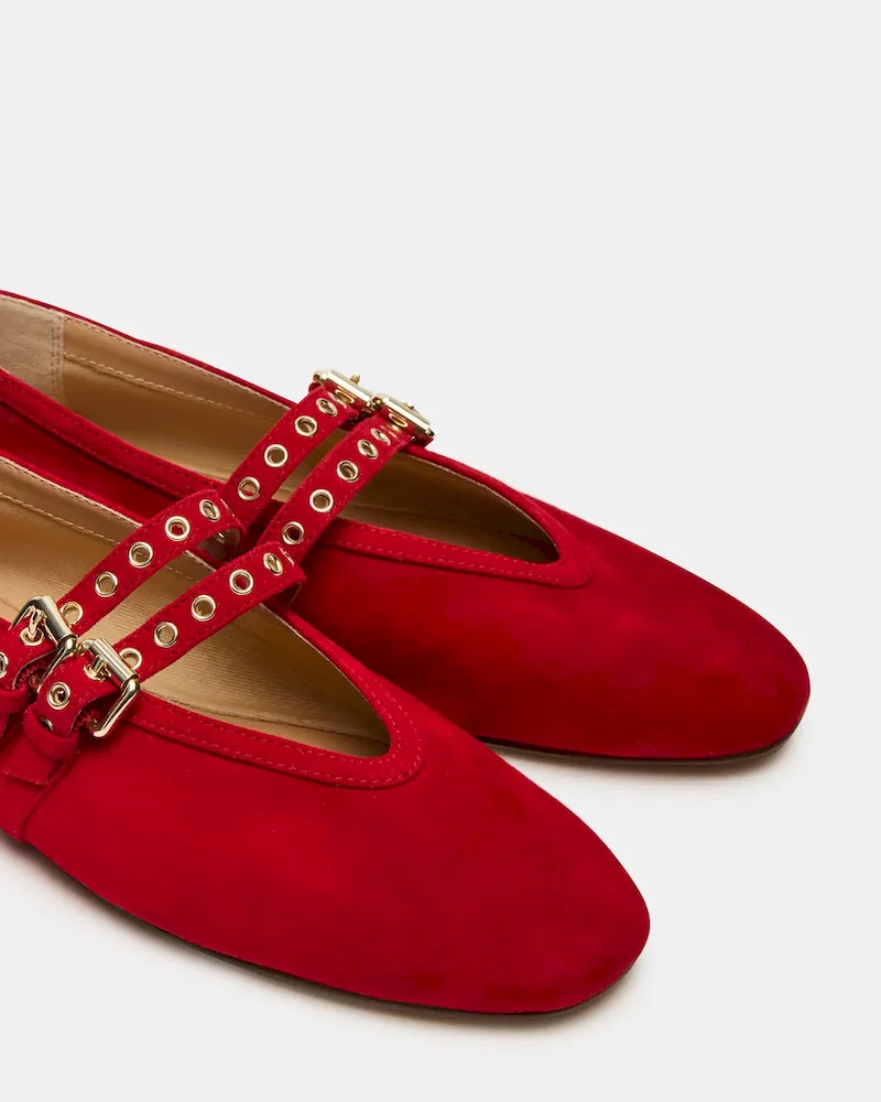 Lydia Red Suede - Image 3