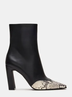 Lyle Black Leather With Snake