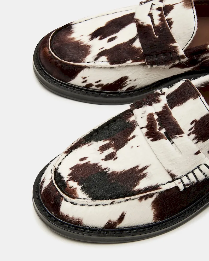 Madison Loafer And Hadlee Bag Cow Print Bundle - Image 3