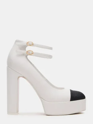 Peyton White Leather