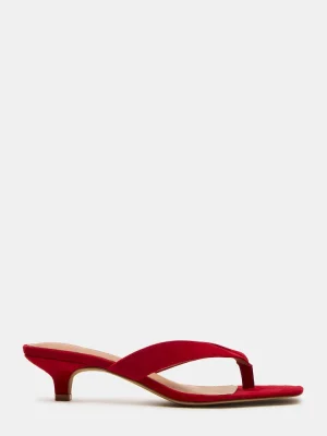 Tracie Red Suede